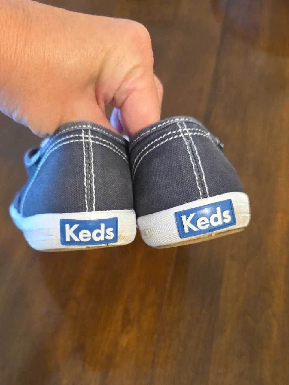 Keds Canvas Sneakers in Blue with White Accents